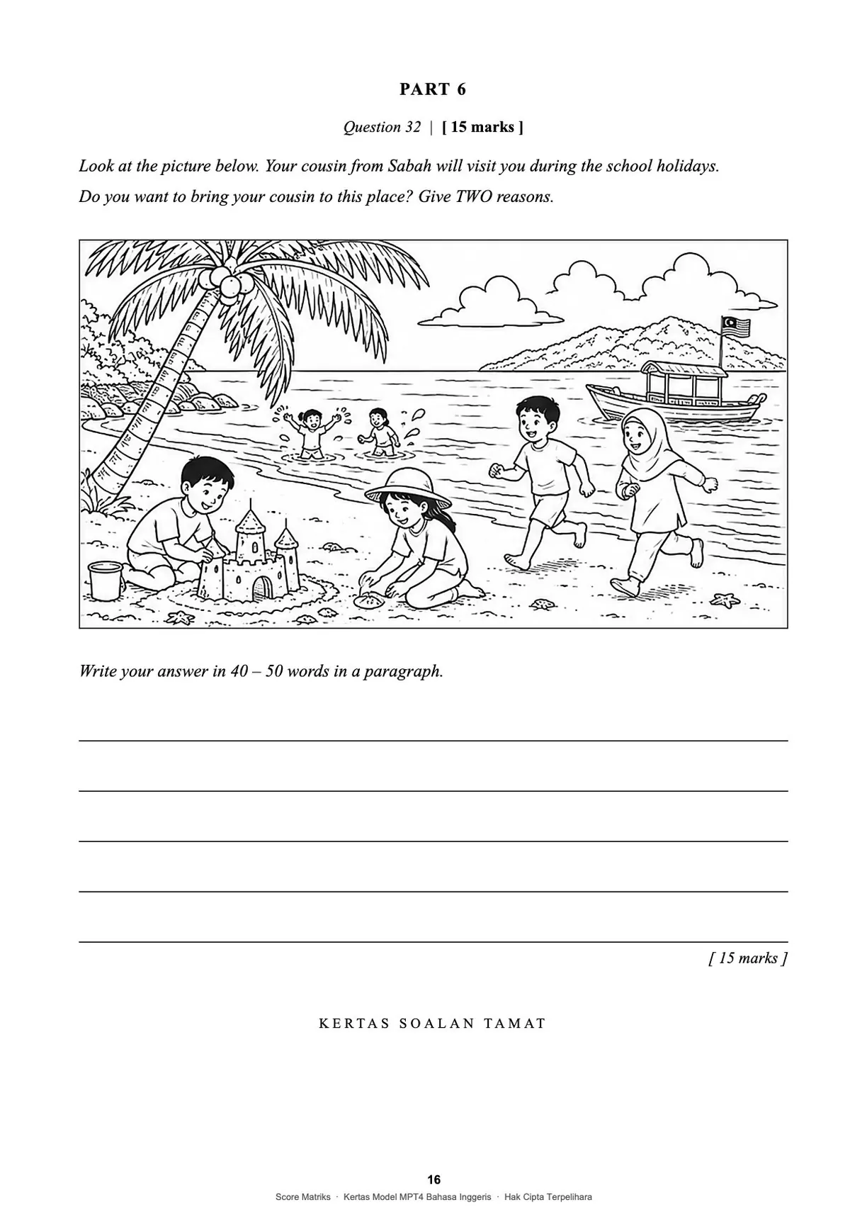 Contoh kertas model BI – Part 6