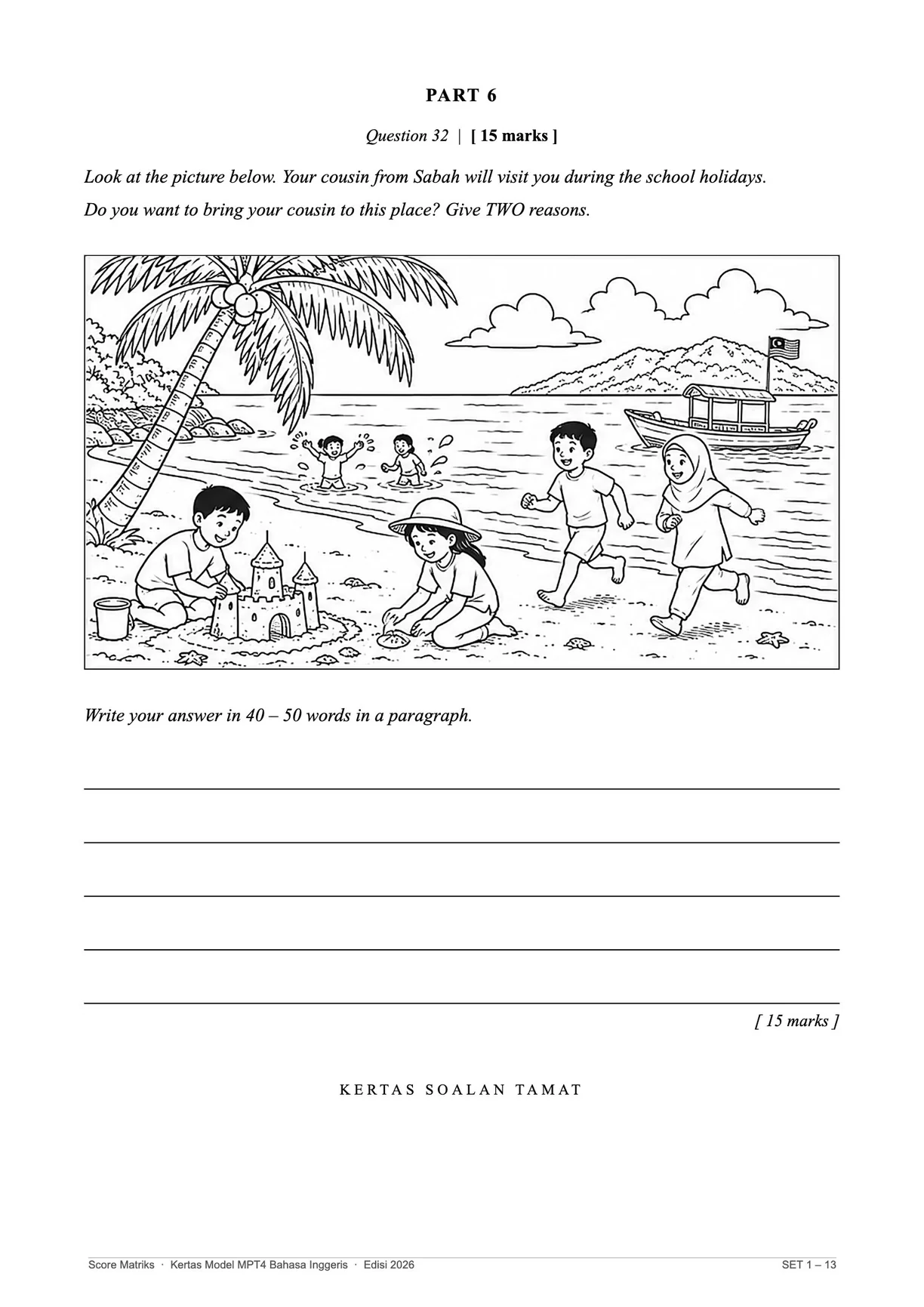 Contoh kertas model BI – Part 6