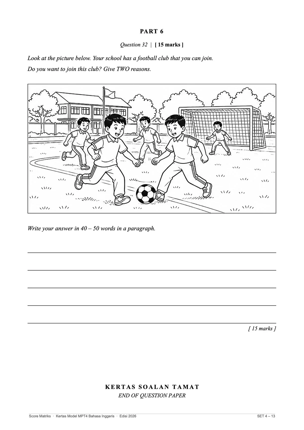 Contoh kertas model BI – Part 6