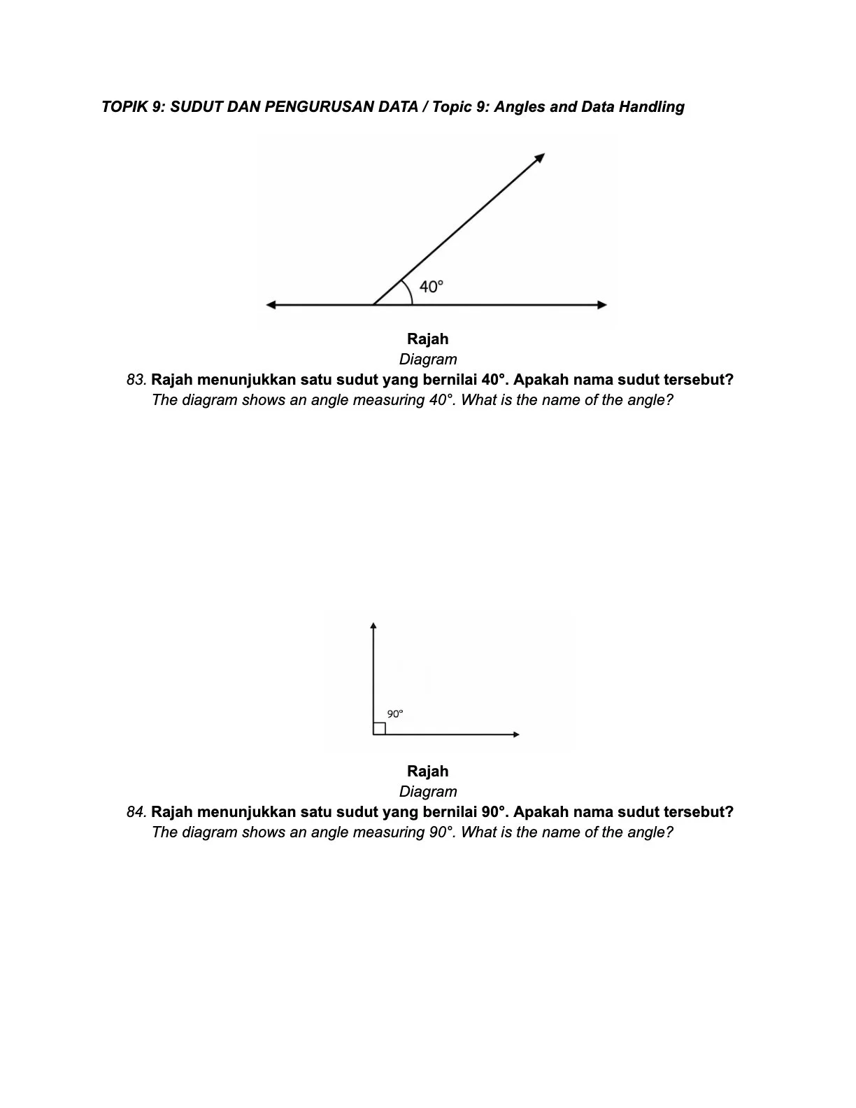 Contoh latihan Matematik 4